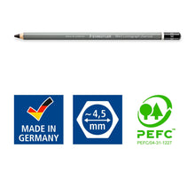 Lade das Bild in den Galerie-Viewer, Mars® Lumograph® charcoal 100C Blisterkarte mit 3 Kohlestiften und 1 Papierwischer