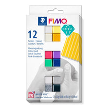 Lade das Bild in den Galerie-Viewer, FIMO® effect 8013 Materialpackunug FIMO effect im Kartonetui mit 12 /24 Halbblöcken
