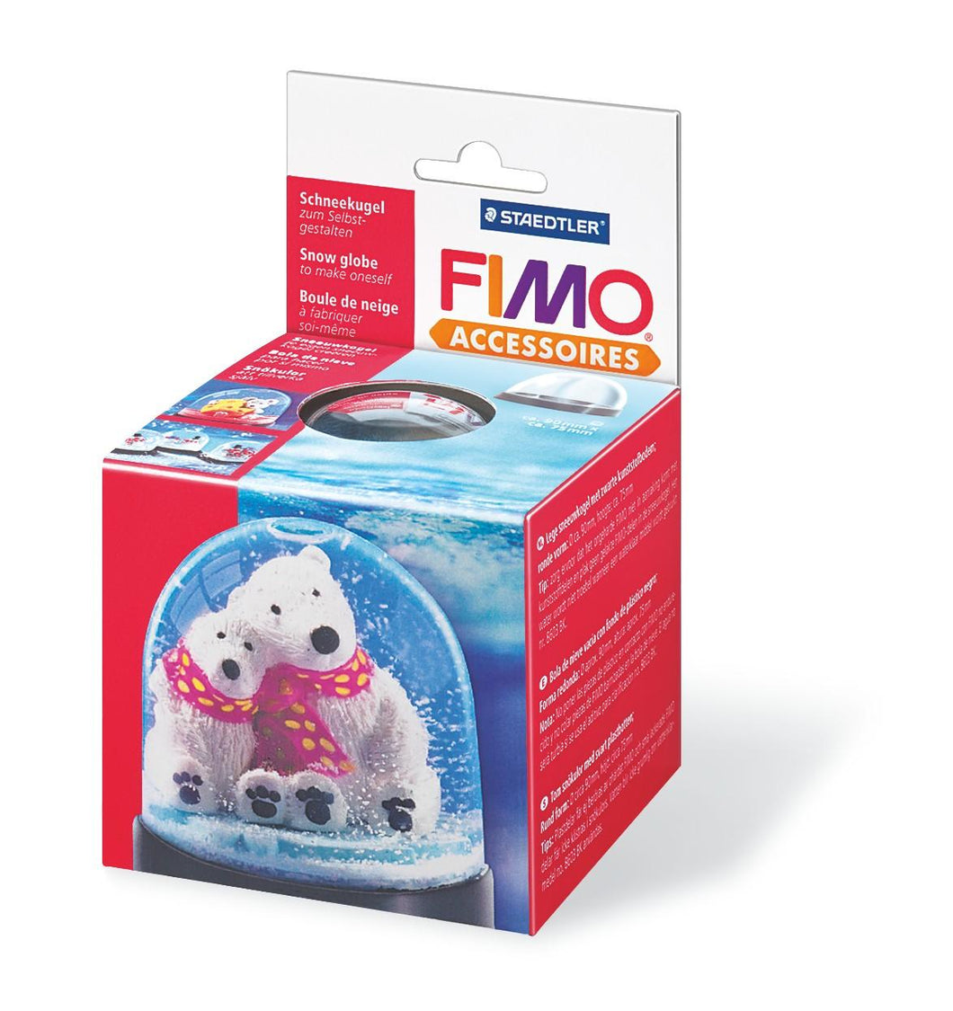 FIMO® 8629 Kartonetui mit runder Schneekugel, ca. 90 x 75 mm