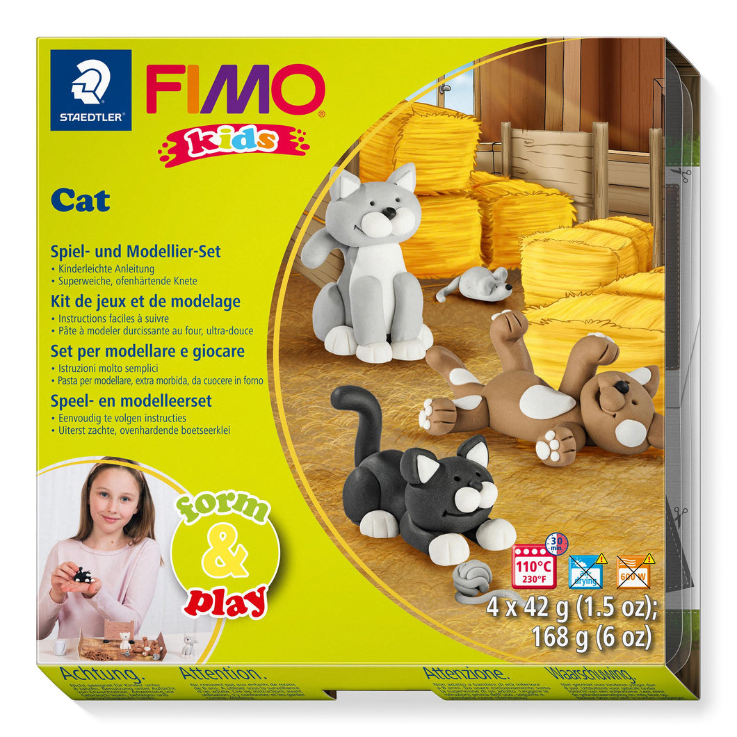 FIMO® kids 8034 form&play Set mit 4 Blöcken á 42 g