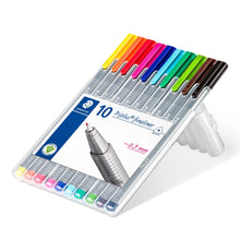 Lade das Bild in den Galerie-Viewer, triplus® fineliner 334 Dreikantiger Fineliner STAEDTLER Box mit 10 sortierten Farben
