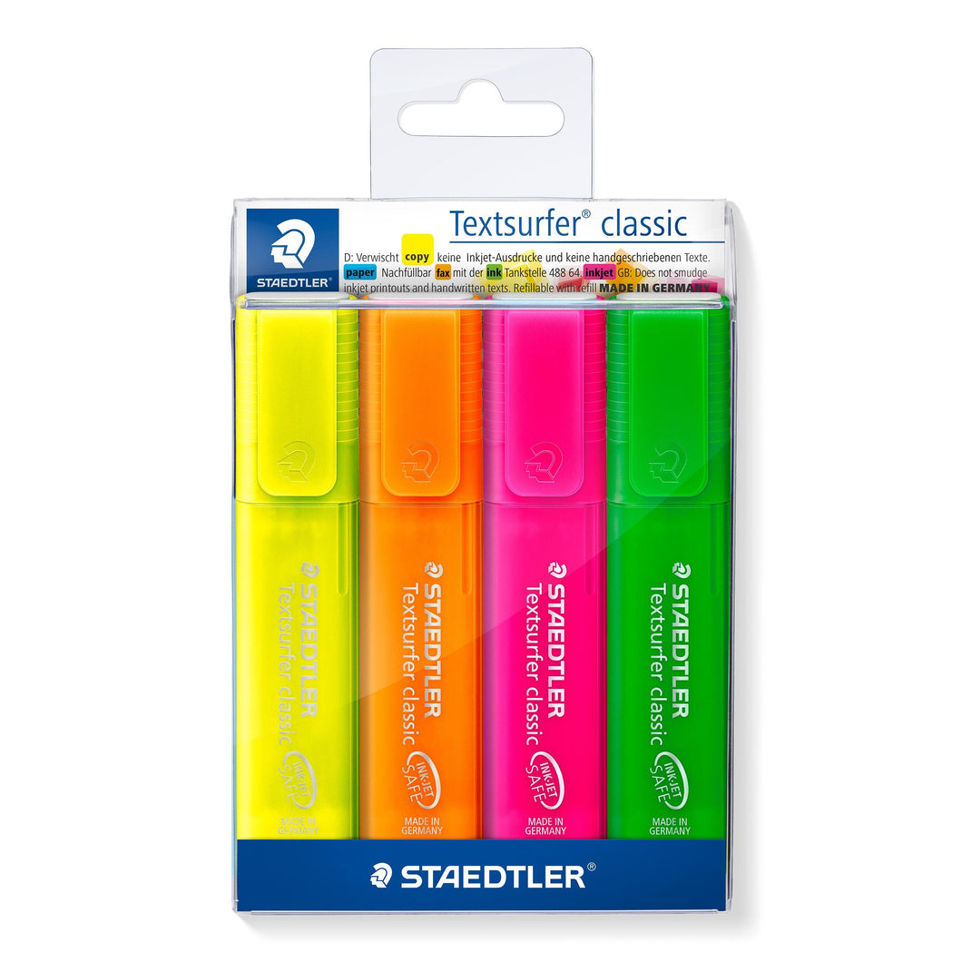 Textsurfer® classic 364 Textmarker Etui mit 4 sortierten Farben